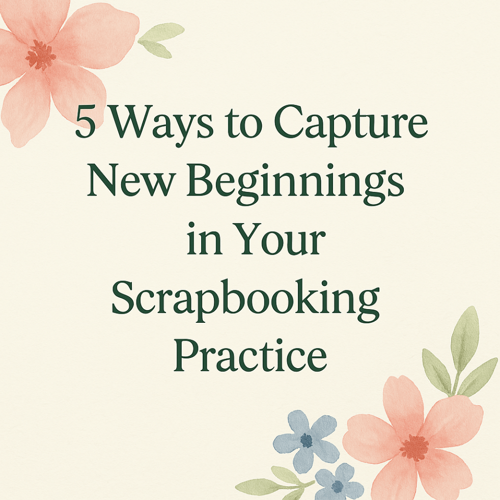 5 ways to capture new beginnings